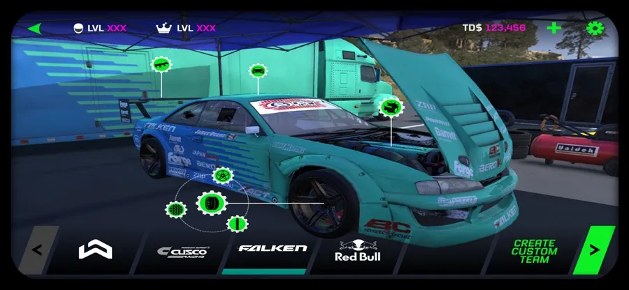 Torque Drift UI/UX design (5 of 10)