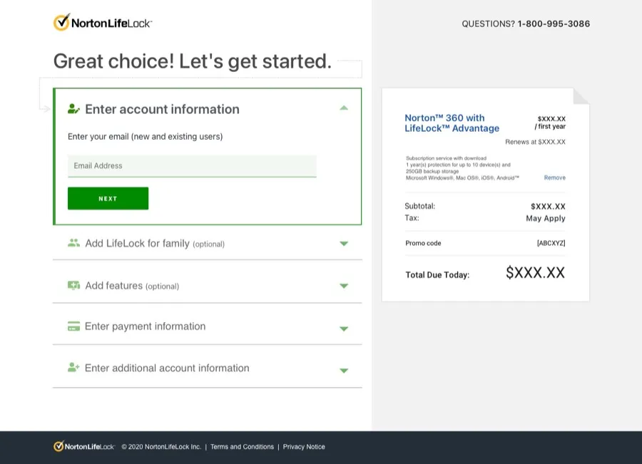 Checkout visual design iteration (4 of 4)