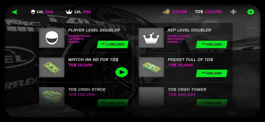 Torque Drift UI/UX design (7 of 10)