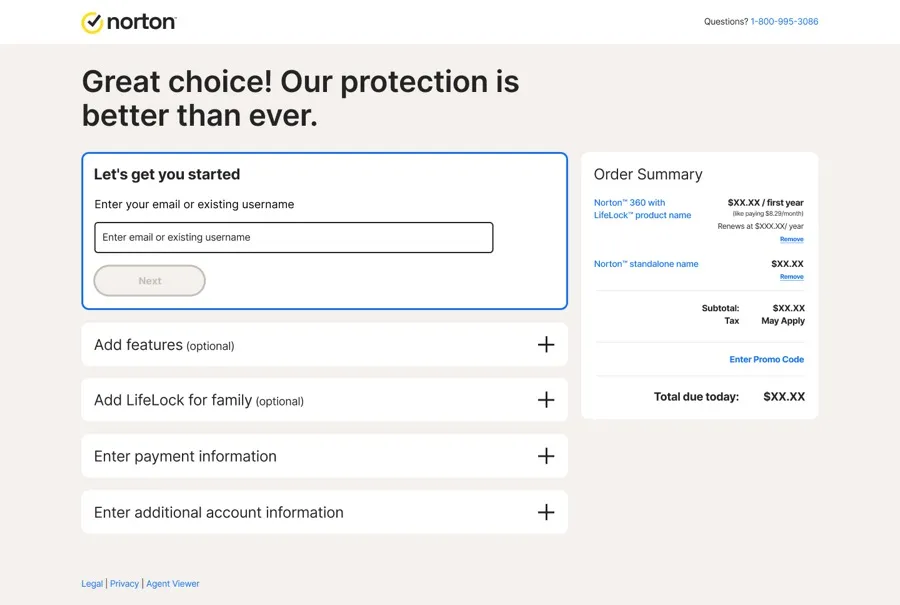 Final NortonLifeLock checkout screen (1 of 12)
