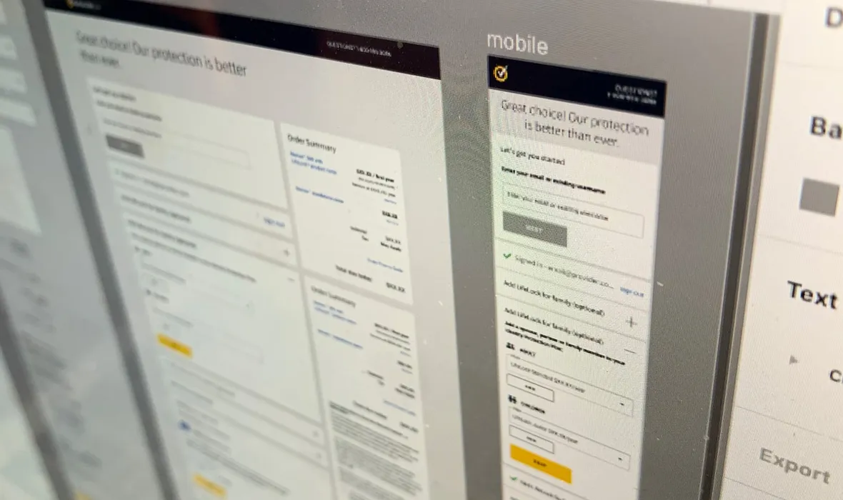 NortonLifeLock checkout design system components