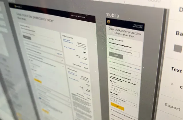 NortonLifeLock checkout design system components